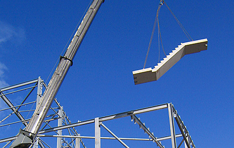 Access all areas - Bison provides stairs for new facility
