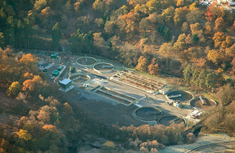 The Dunnswood Waste Water Treatment Works in Cumbernauld.
