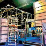 Layher scaffolding display