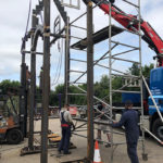 Haddington steel art installation inspired by local primary children