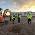 Pupils bury time capsule at new £42m school
