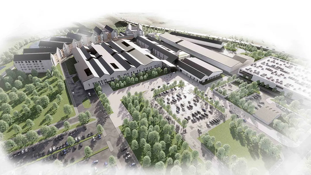 Artist's impression of Monklands Hospital