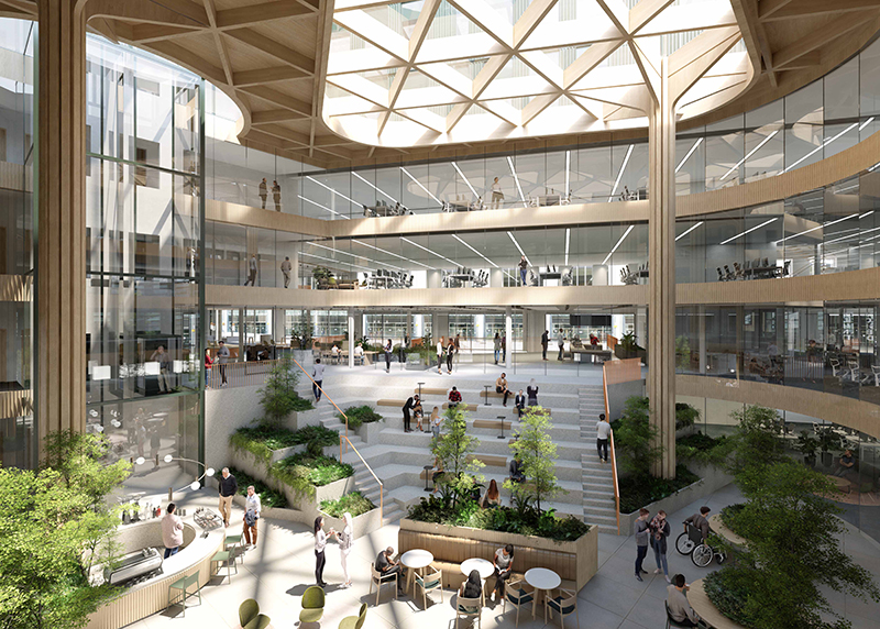 Calton Square atrium plans