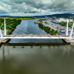 Test success as Renfrew Bridge closes across River Clyde Clyde bridge