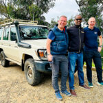 Scottish civils contractor donates Land Cruiser to WaterAid Rwanda Tony Fry with WaterAid in Rwanda