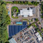 Scottish Water delivers green energy scheme in Perth Aerial shot