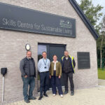 L-R: Gordon Seath, Technical Manager at CM, Steven Morrison, Faculty Director West Lothian College, Jennifer Higgins, CEO at CM, Ewan Kelly, CM’s Site Manager at Almondvale Crescent