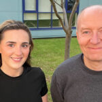 Robyn Donaldson with Ralph Sayer chief executive Ivan Ralph