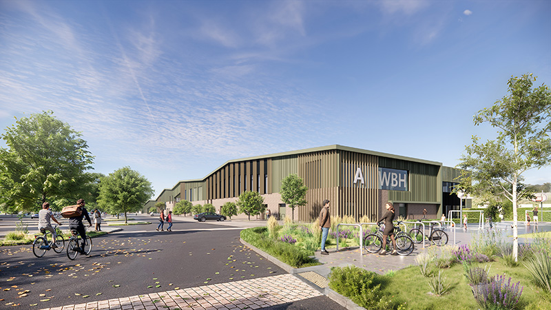 Artist Impression of Alloa Wellbeing Hub. Image_ credit: JM Architects