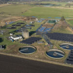 Scottish Water waste water treatment works in Bathgate.