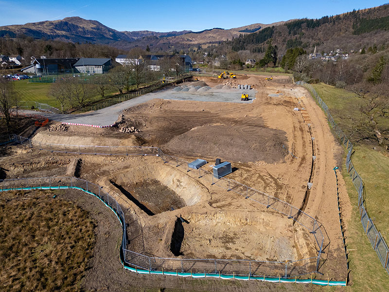 Callander Primary School work begins