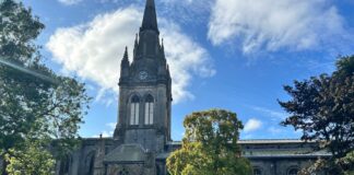 Church in sunshine