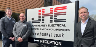 L-R: Derek Menzies, John Cowan and JHE MD Mark Heaney