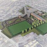 Work starts on North Lanarkshire school extension Crystal High School aerial