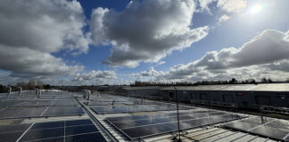 Solar panels on health building