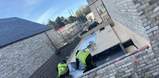 Roofing work at St Andrews West development