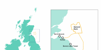 Map of new wind farm