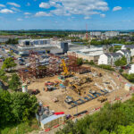 New images highlight Wester Hailes net zero carbon development progress Net zero carbon housing development under construction