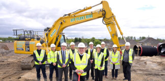 Sod-cutting event at North Lanarkshire housing development