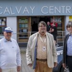 (L-R) - Duncan McLean, former director of Calvay Housing Association; Steven Blomer, chair of Calvay Housing Association; Nick Dangerfield, director of Calvay Housing Association.