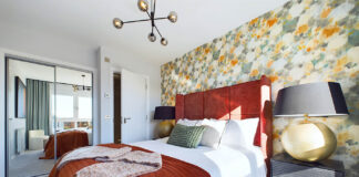 Bedroom of award-nominated show home in Garthamlock