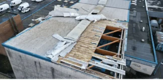 Auchenharvie pool roof