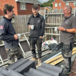 (L-R) Martin Daly with his employees John and James