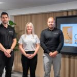 ETA co-founders Andrew Lamond (l) and Mark Glasgow with centre manager Carolynn Edgeworth