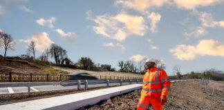 Construction railway worker