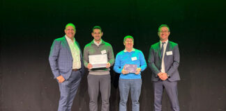 Pinefield Glass receiving supplier award