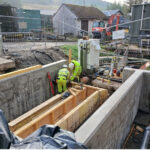Upgrades triple filter screening capacity at Tyndrum wastewater treatment works Construction work at Tyndrum Wastewater Treatment Works