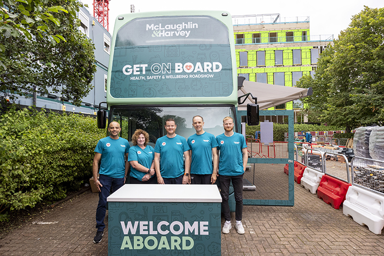 McLaughlin & Harvey health and wellbeing roadshow bus