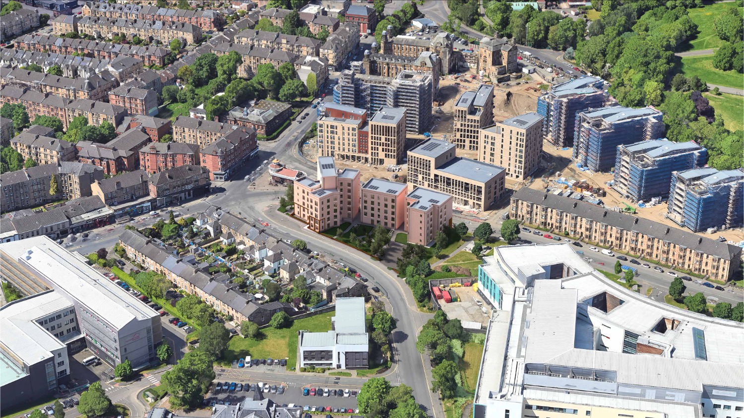 Aerial of site