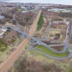 New £5.8 million bridge opens in Fife Aerial shot of bridge