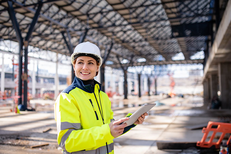 Construction worker on site