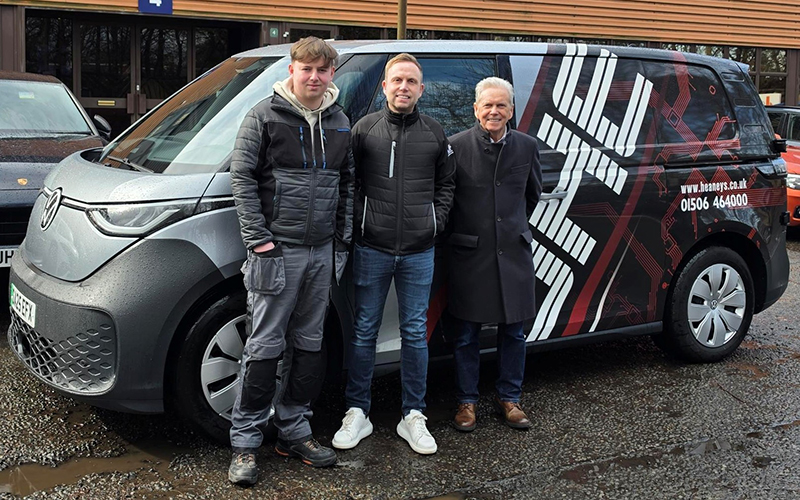 Mark Heaney (centre) with son Aidan and dad John