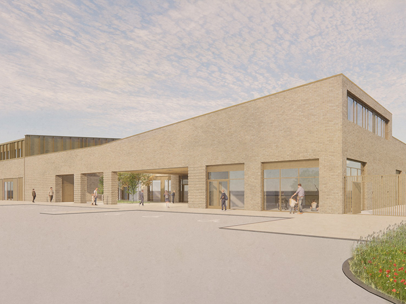 Artist's impression of school