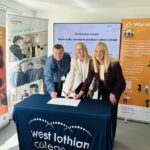 New partnership aims to help West Lothian students access apprenticeships L-R: Scott Paton (director, Sureserve); Hazel Brady (interim principal, West Lothian College); and Nicola Mcleod (MD, Warmworks)