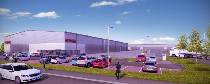 CGI of new industrial hub in Rosyth