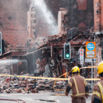 Aftermath of Glasgow Union Corner fire. Image credit: Kunal Tewari Photography / Shutterstock.com