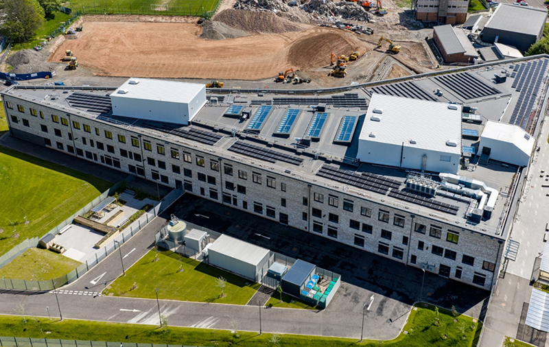 Passivhaus roof at Perth High School
