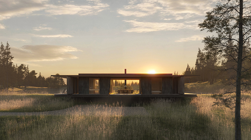 CGI of Black Swan House