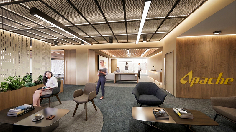 CGI of Aberdeen office fit-out