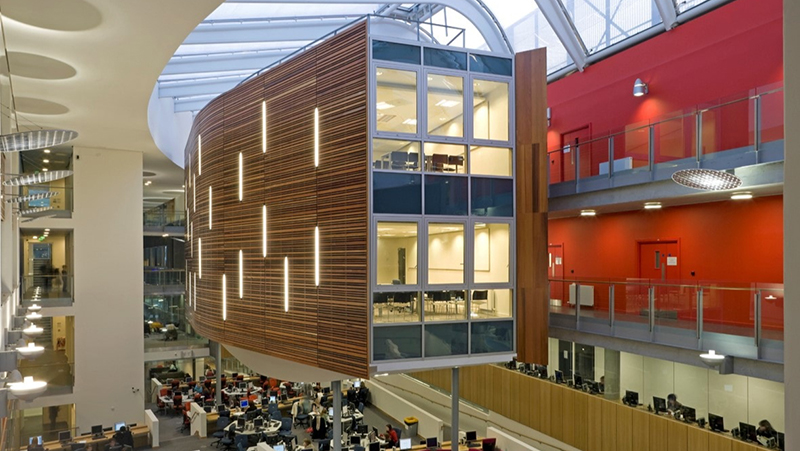 Queen Margaret University atrium