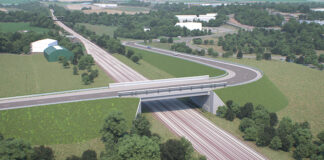 CGI of Dunfermline link road project