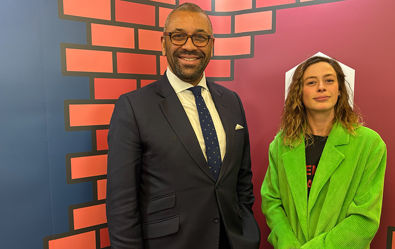 Sir James Cleverly and Iona Stewart-Richardson