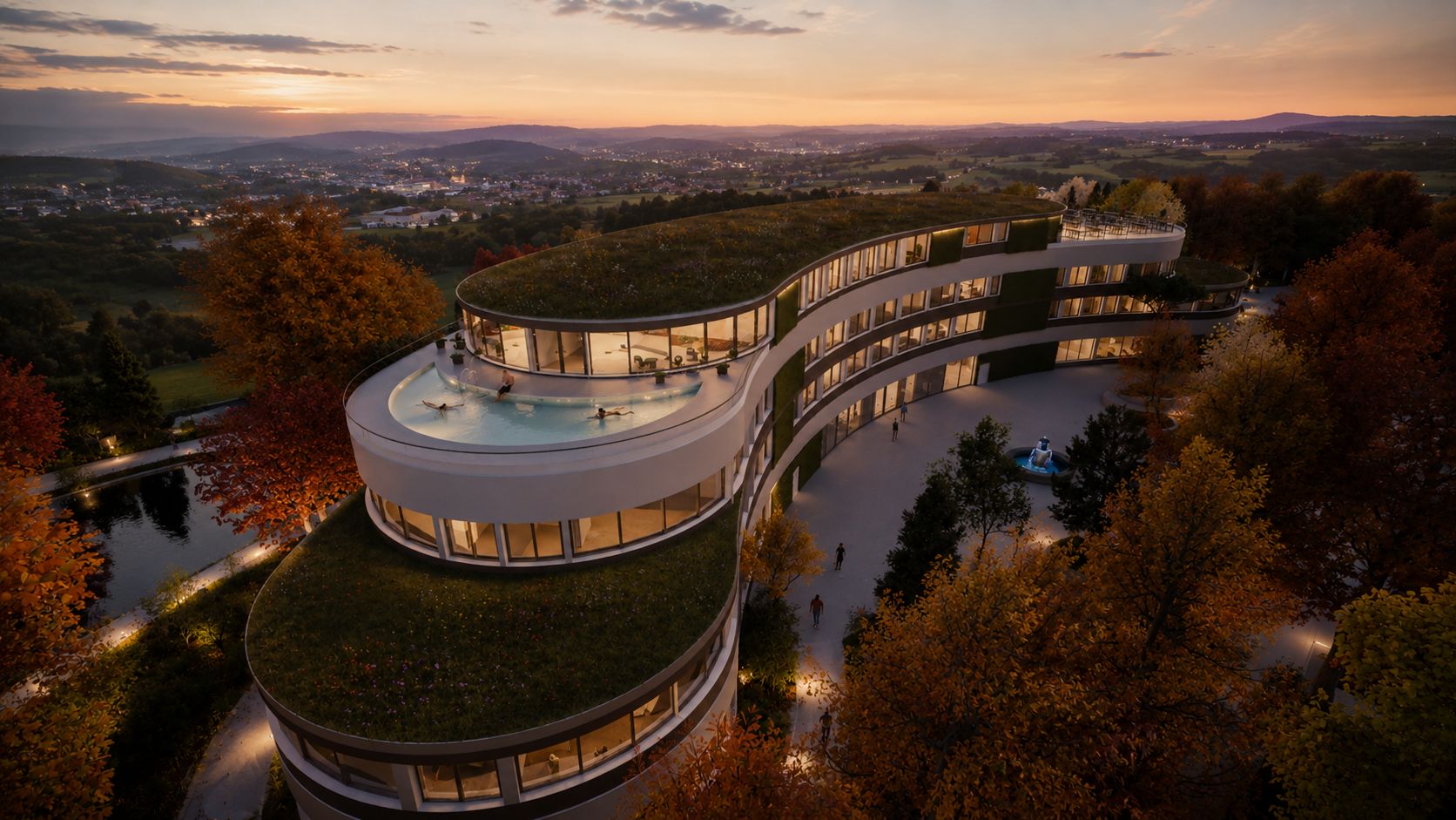 Poppy McCubbing's rooftop pool design