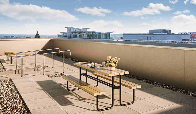 St Vincent Studios roof terrace
