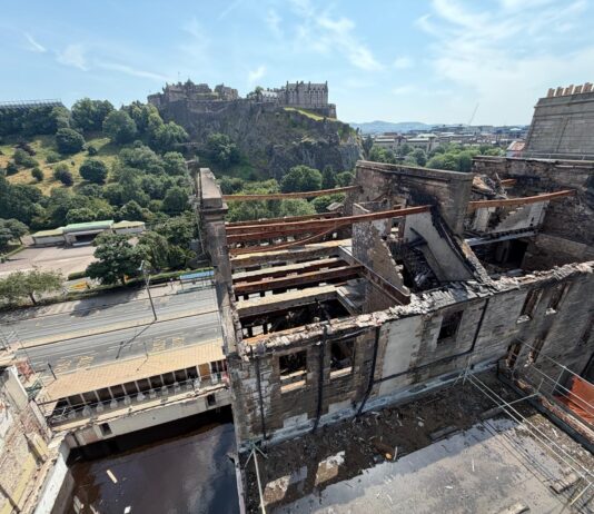 Work to continue at fire-damaged Princes Street site for ‘at least’ three weeks