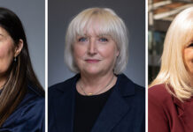 L-R: Catherine Gillon; Sharon Miller; and Fiona Harper